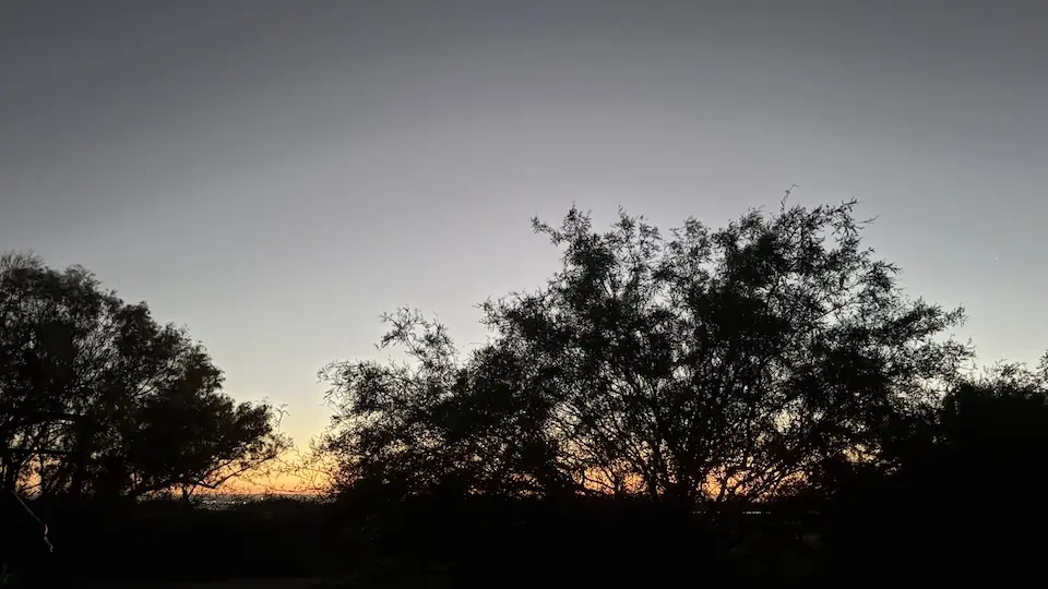 Evening photos made with iPhone are pretty good. I took this shot around 7PM.