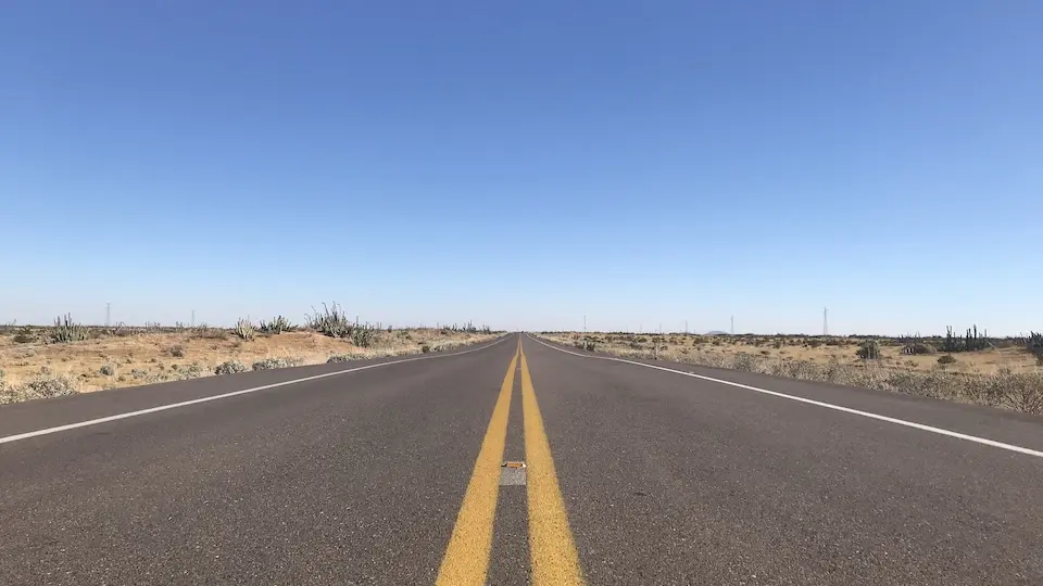 Soon I'll head into the desert I've been on this road before. But the loneliness and distances always are a daunting thought.